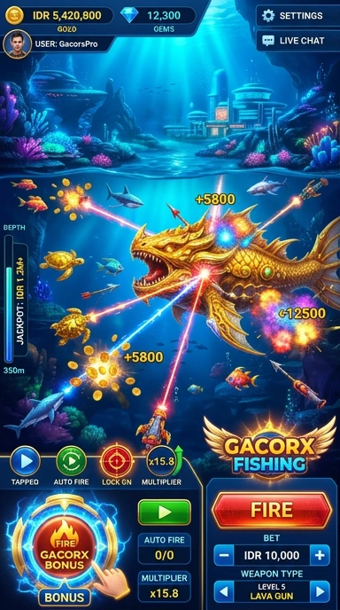 Tampilan antarmuka Gacorx yang user-friendly.